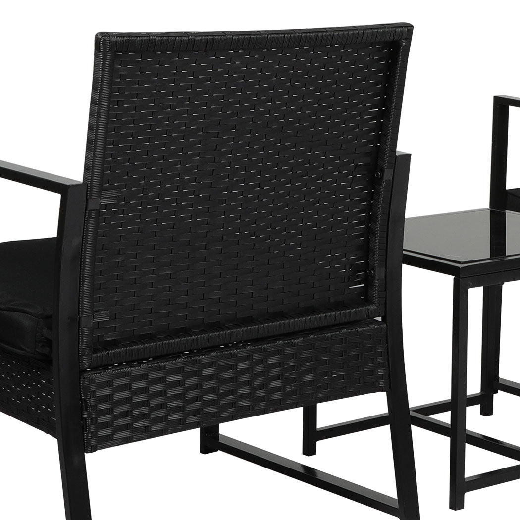 Levede 3 Pcs Outdoor Furniture Set Chair - Levede