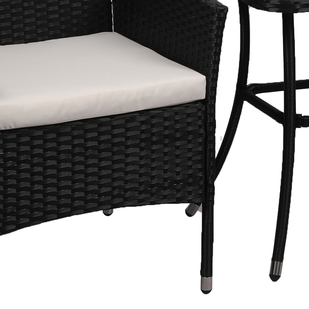 Levede 3 Pcs Outdoor Furniture Setting - Levede