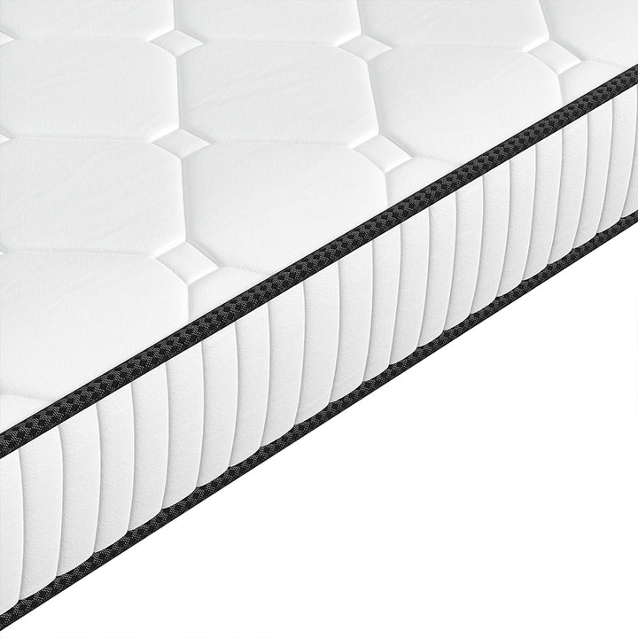 Dreamz Spring Mattress Bed Pocket Tight Top Foam Medium Firm Double Size 20CM - Levede