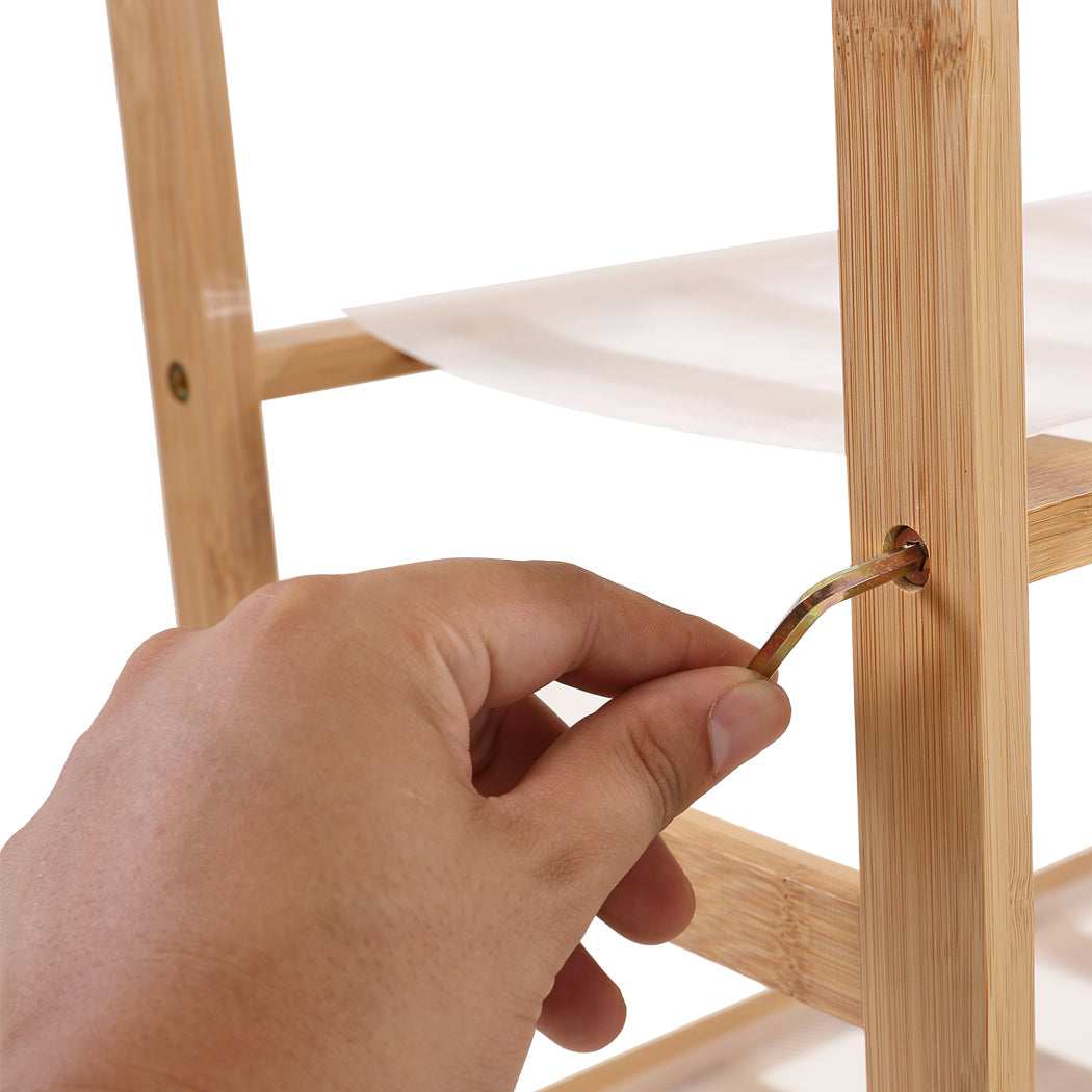 Bamboo Shoe Rack Storage Wooden