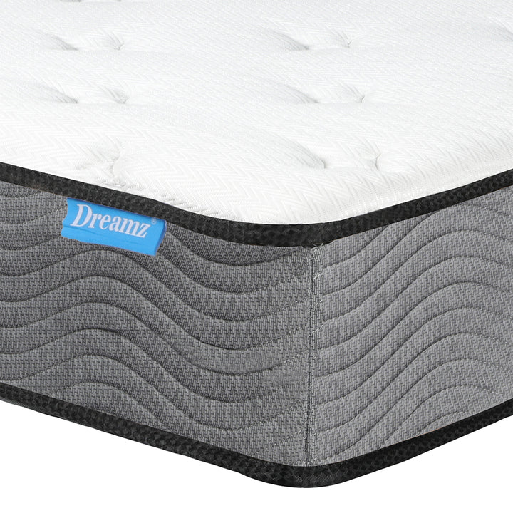 Dreamz Spring Mattress Pocket Bed Top King Single-1848848555289219077