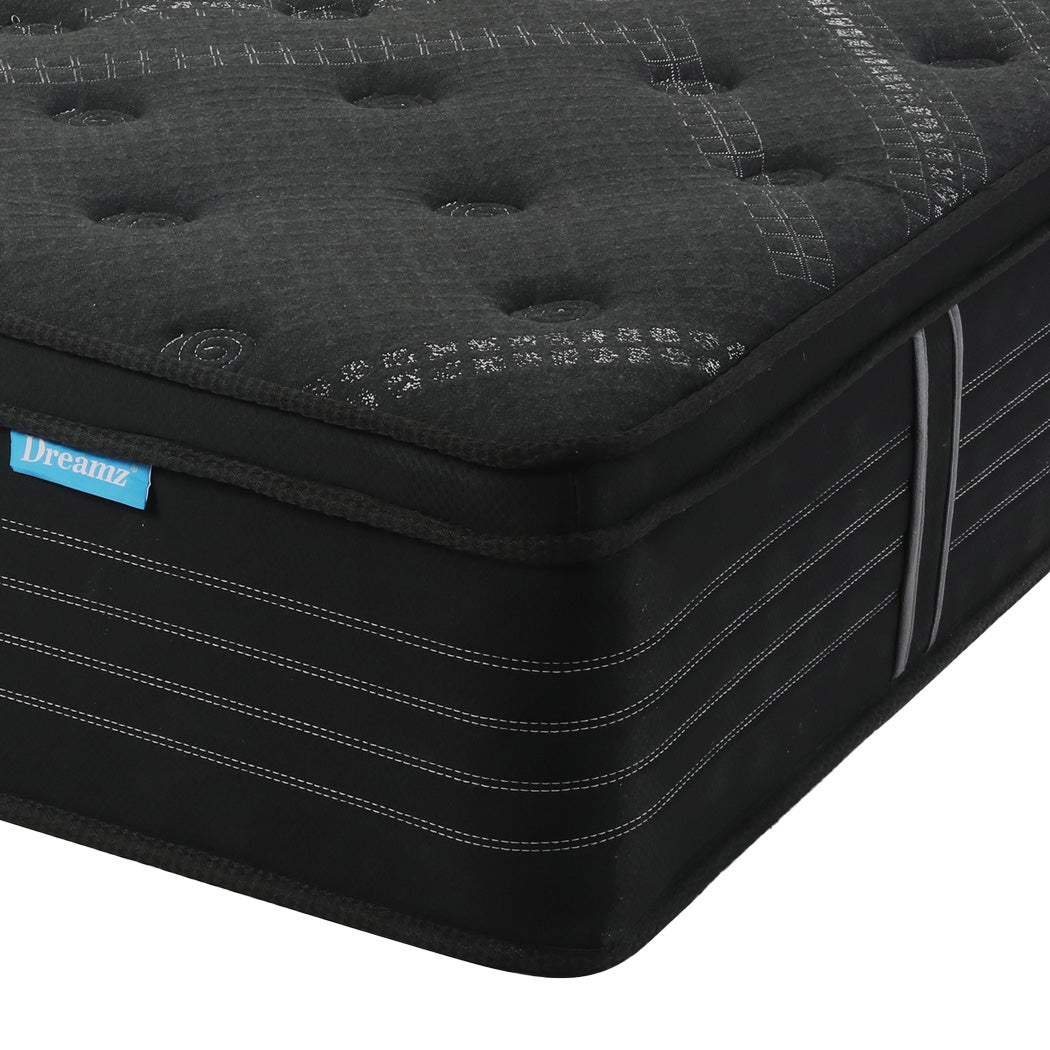 Spring Mattress Bed Pocket Egg Crate Foam Medium Firm Single Size 34cm