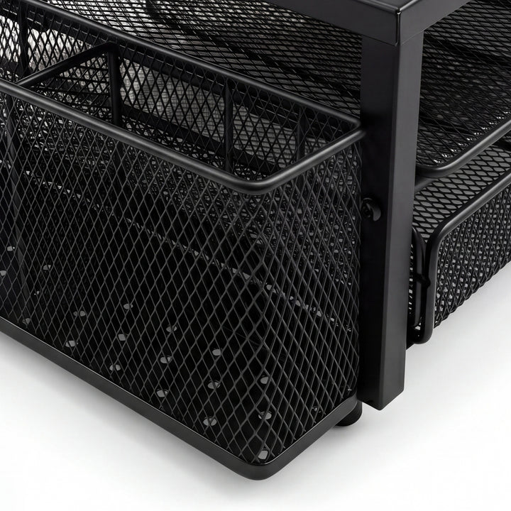 Levede Monitor Stand Riser Metal Computer Desk Organizer Shelf Drawer Pen Holder
