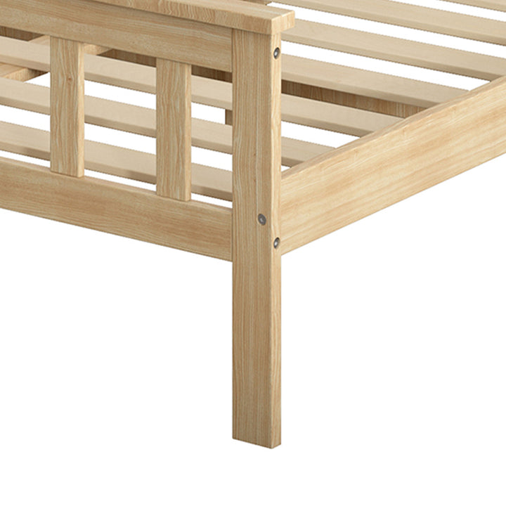 Levede Wooden King Single Bed Frame Nature Natural-1831592597785808901