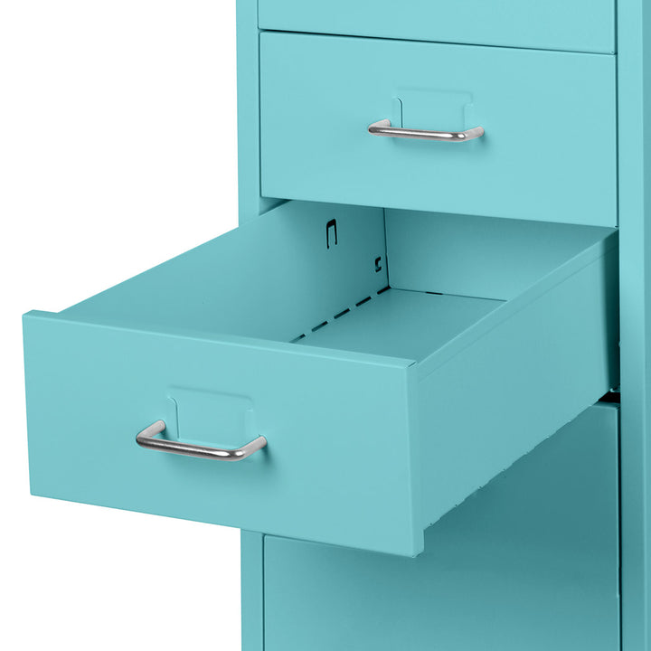 Levede 5 Drawer Office Cabinet Drawers Turquoise-1831592657135210501