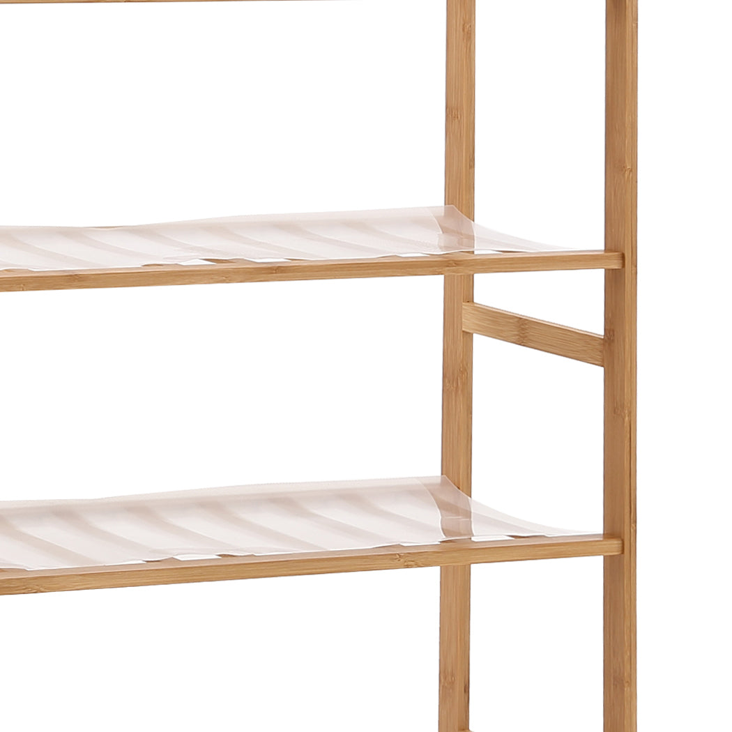 Levede Bamboo Shoe Rack Storage - 5 Tiers Wooden Organizer - Levede