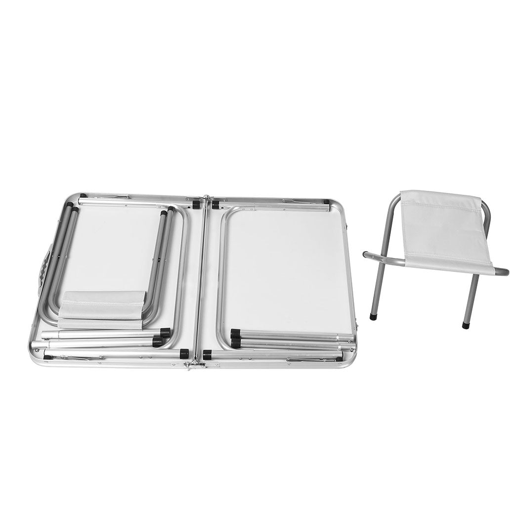 Levede Camping Table Chair Set Folding - Levede