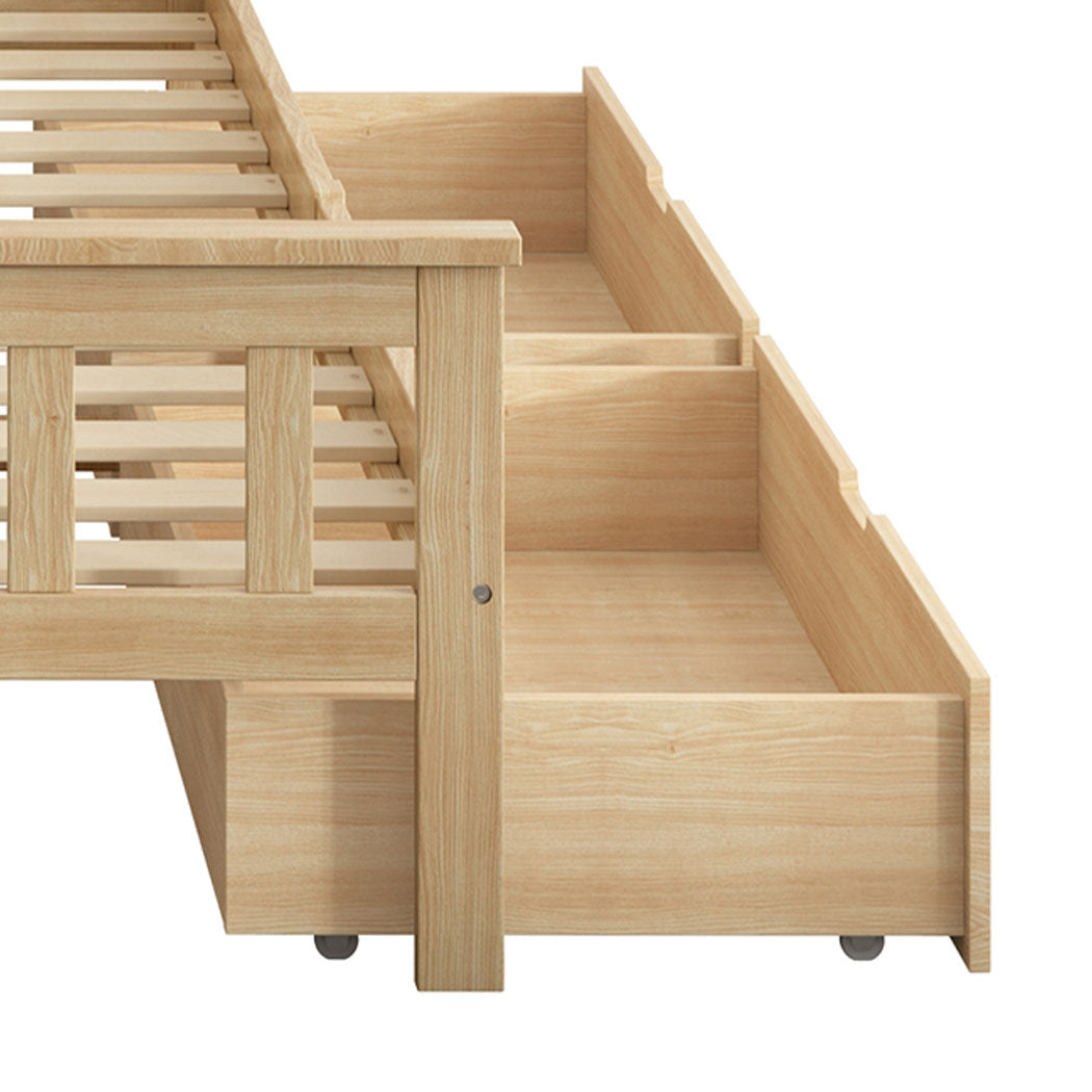 Levede 2x Bed Frame Storage Drawers - Levede