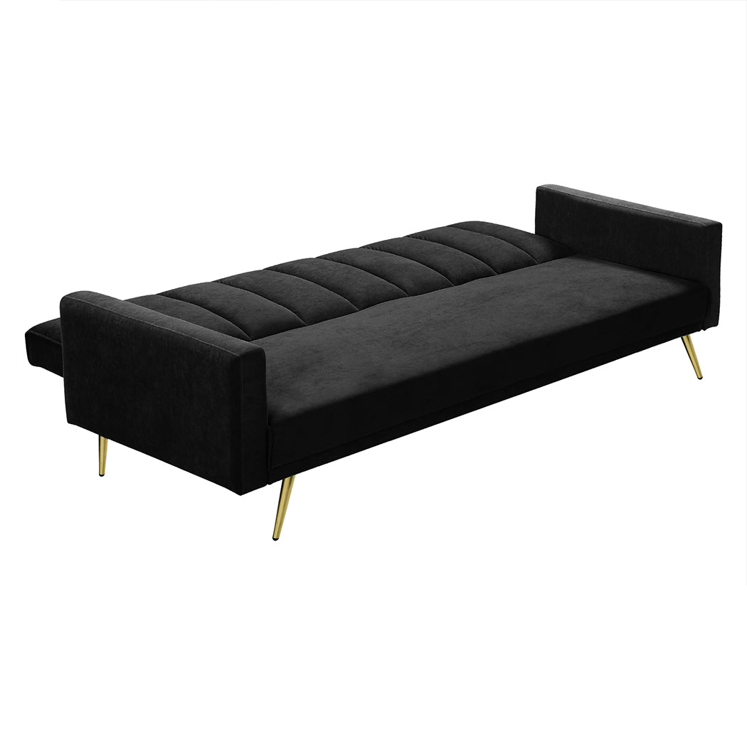 Levede Sofa Bed Convertible Velvet Lounge - Levede