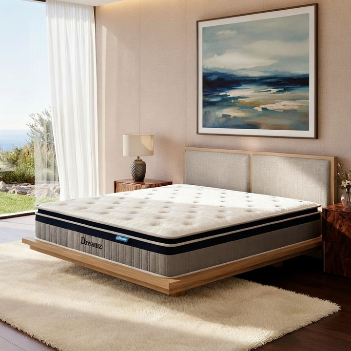 Queen Mattress - 7 Zone Memory Foam Pillow Top 32cm