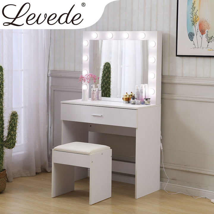 Levede Dressing Table Set Makeup Mirror - Levede