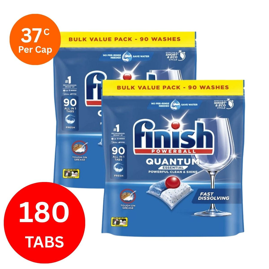Finish Quantum x 180 Dishwasher Tablets.