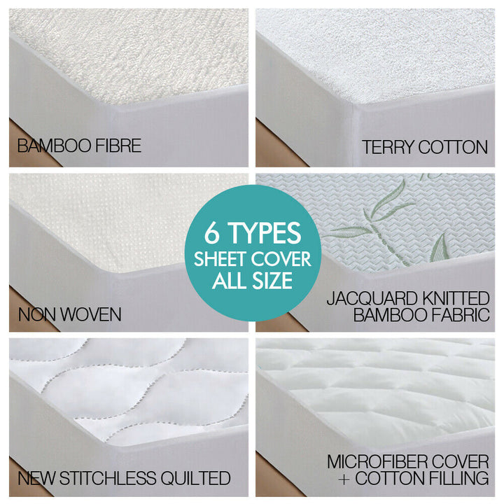 DreamZ Fully Fitted Waterproof Breathable Mattress Protector - Levede