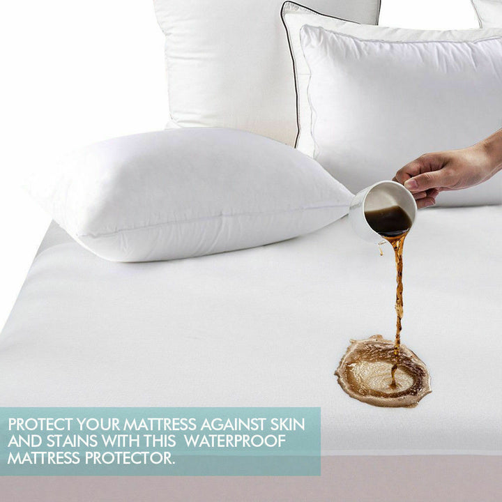 DreamZ Fully Fitted Waterproof Breathable Mattress Protector - Levede