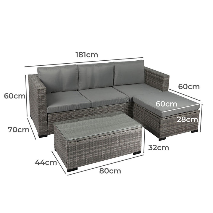 5pcs Outdoor Sofa Set Patio Furniture