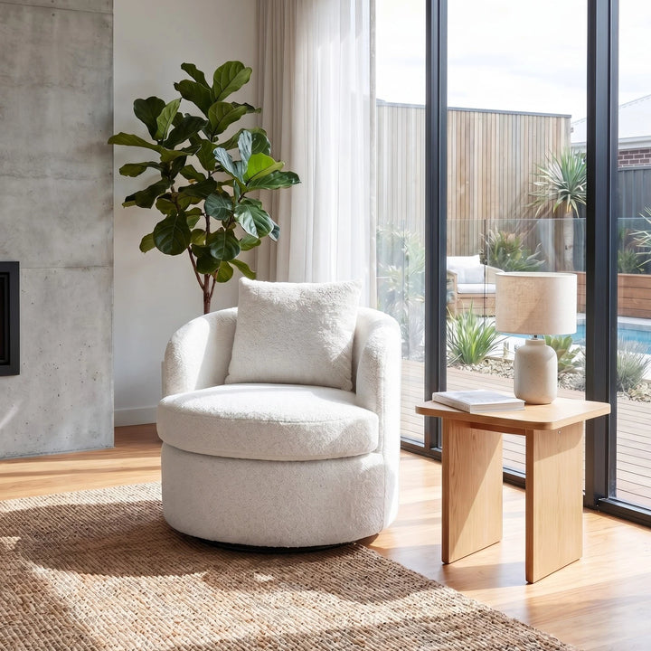 Fleece Swivel Chair