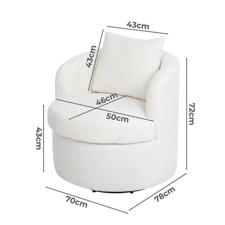 Fleece Swivel Chair