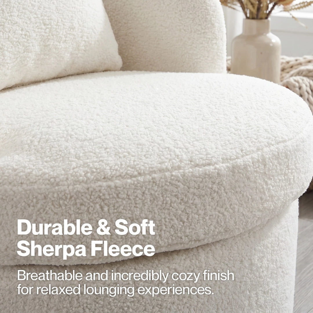 Fleece Swivel Chair