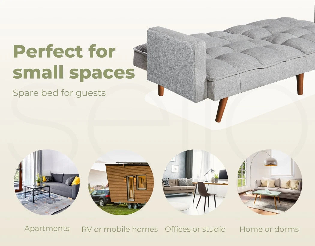 Sofa Bed Futon Convertible Fabric