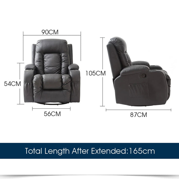 Massage Sofa Chair Recliner 360