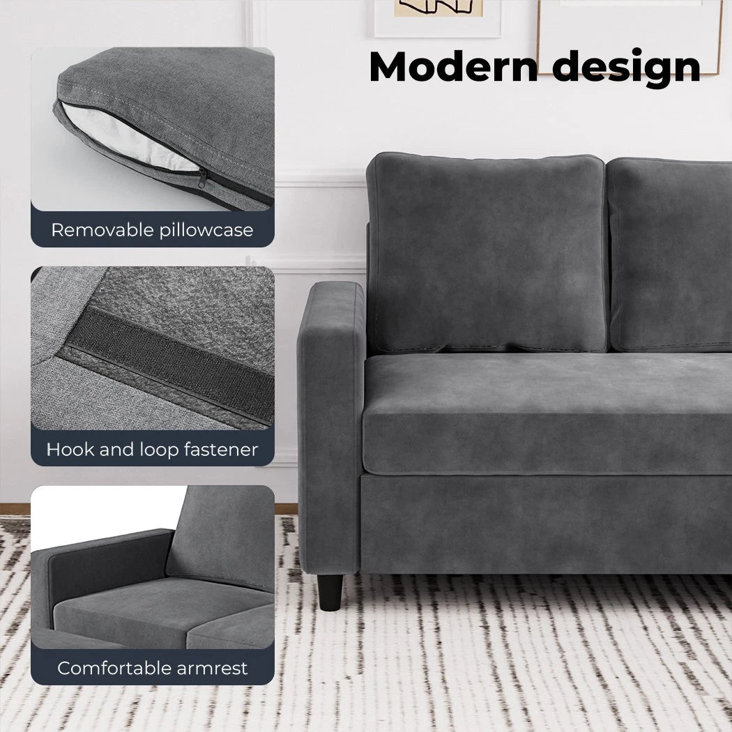 L-shaped Sectional Sofa Lounge Chaise Set