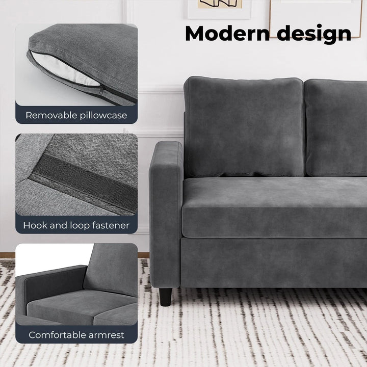 L-shaped Sectional Sofa Lounge Chaise Set