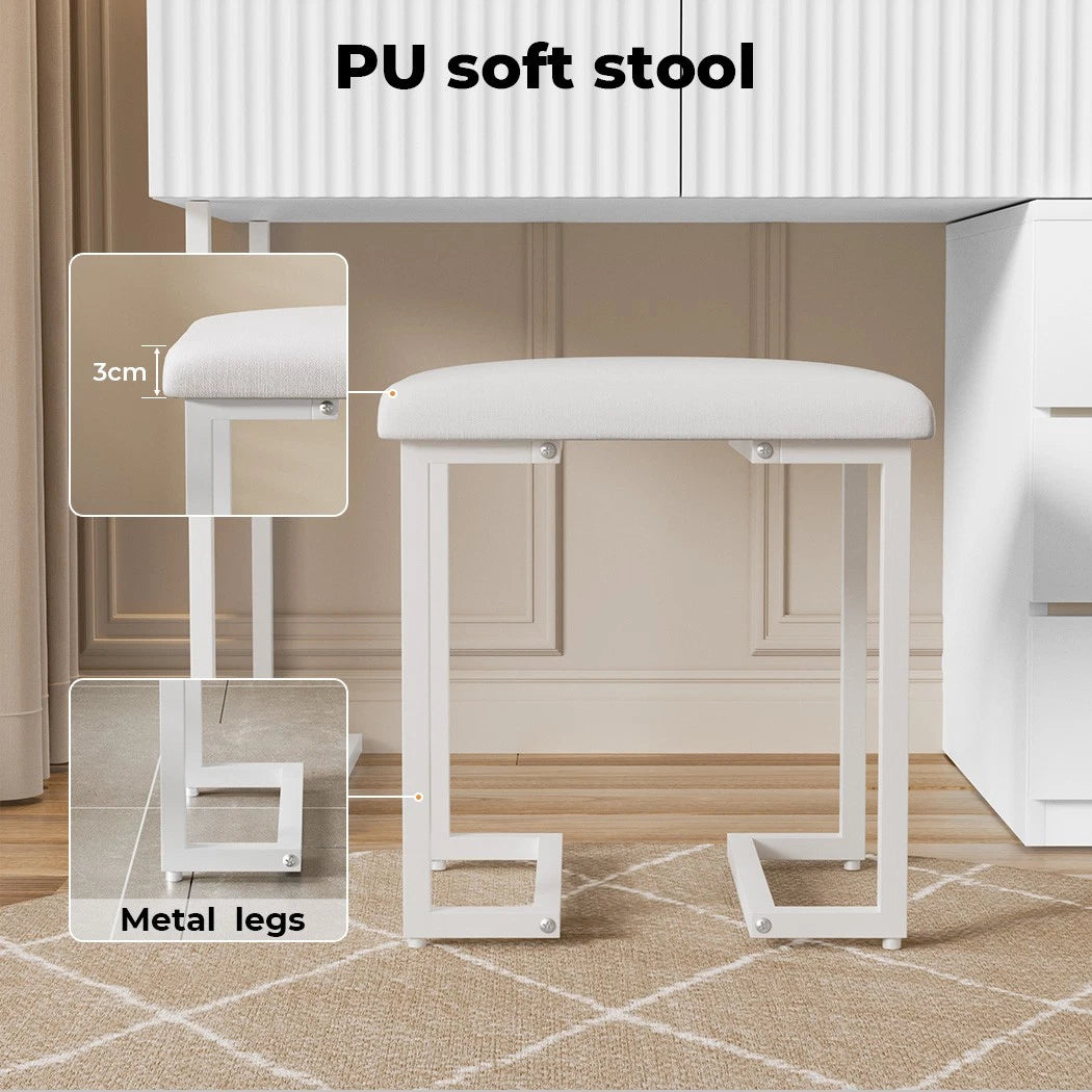 Dressing Table Set with Stool