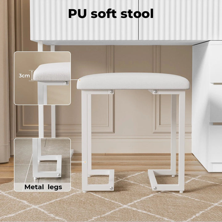 Dressing Table Set with Stool
