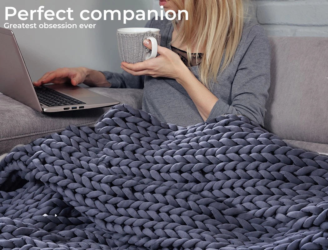 Knitted Weighted Blanket Chunky