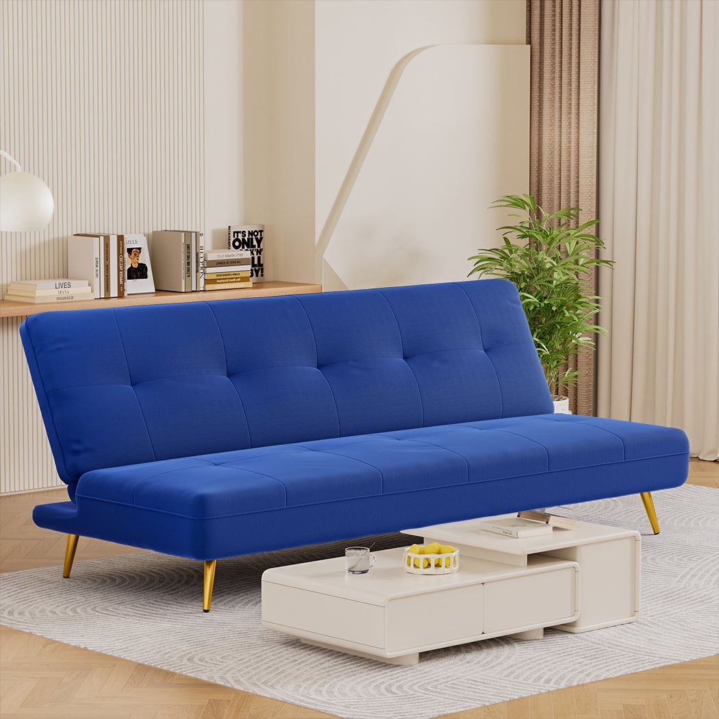 Levede Sofa Bed Convertible Velvet 3 Seater - Levede