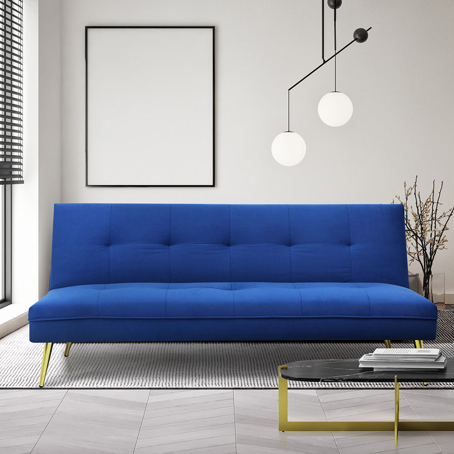 Sofa Bed Convertible Velvet 3 Seater.