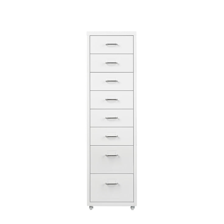 white 8 Drawer Office Cabinet