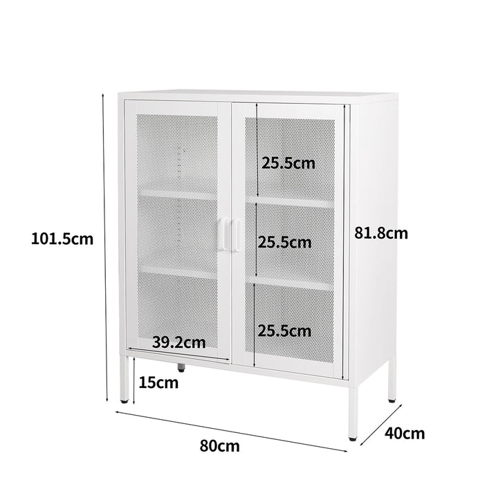 Levede Storage Cabinet Steel Kitchen 
