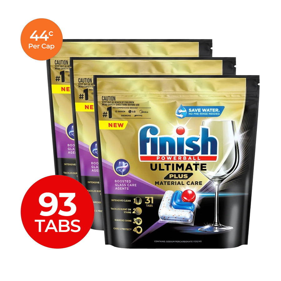 Finish Ultimate Plus 44c/Tab x 93 Dishwasher Tablets.