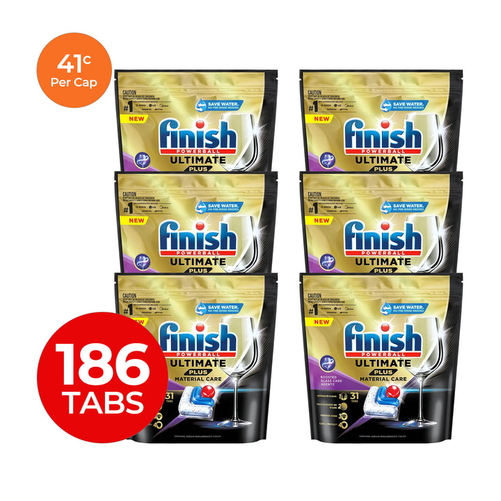 Finish Ultimate Plus 41c/Tab x 186 Dishwasher Tablets.