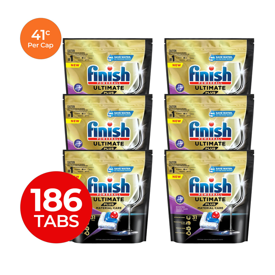 Finish Ultimate Plus 41c/Tab x 186 Dishwasher Tablets.